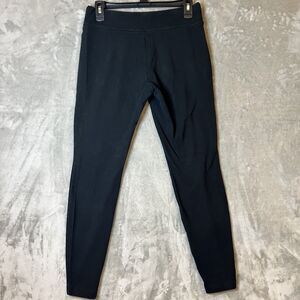 Eddie Bauer Outdoor Women's Stretch Ankle Leggings Black Size Small Knit Solid